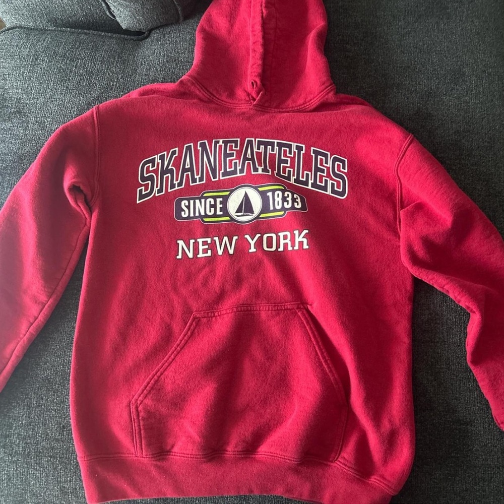 Vibrant Red New York Fleece Sweater
